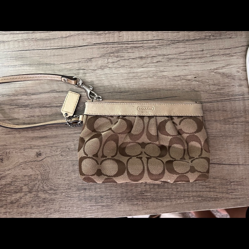 Coach small wristlet
